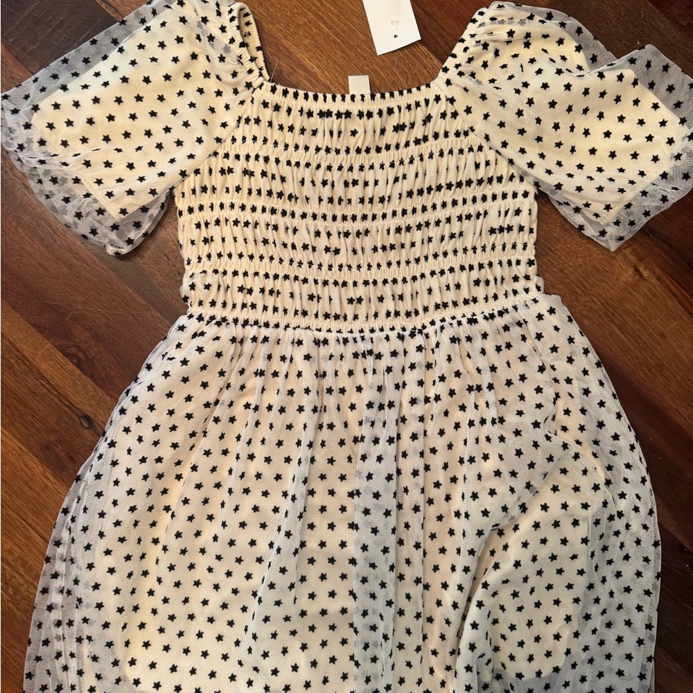 Crewcuts Starry Cream Kids Dress